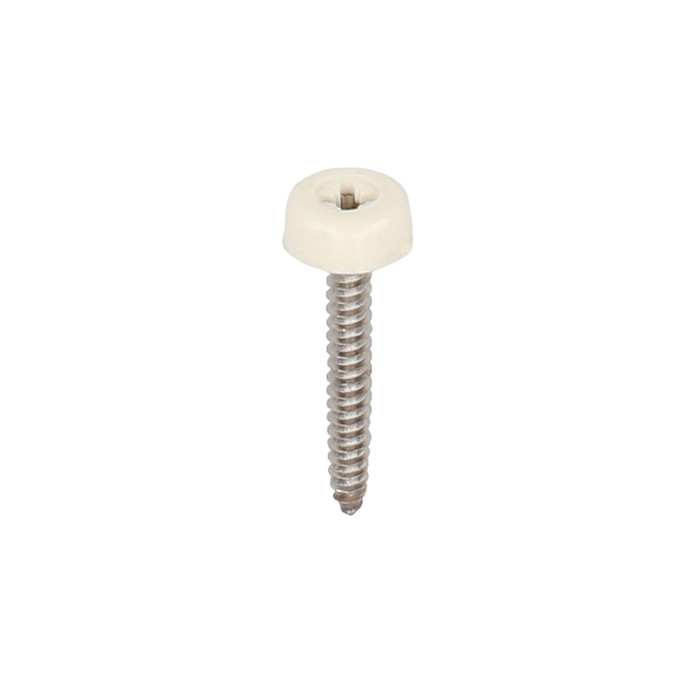 Polytop schroeven RVS - Heering 30mm (100 st) creme (2693)