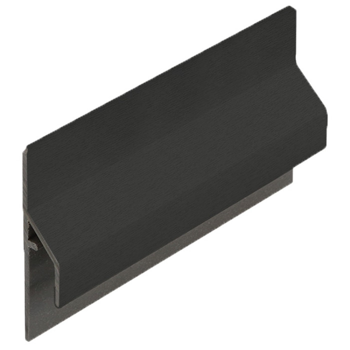 grafietzwart keralit trim/kraal aansluitprofiel (dakrand) (2843)
