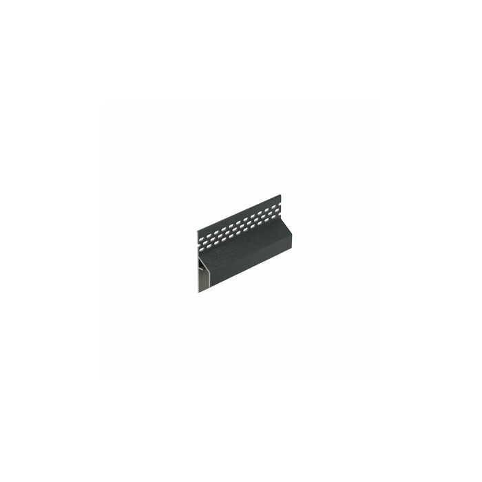 Antraciet keralit trim/kraal ventilatieprofiel (gevel) (2849)