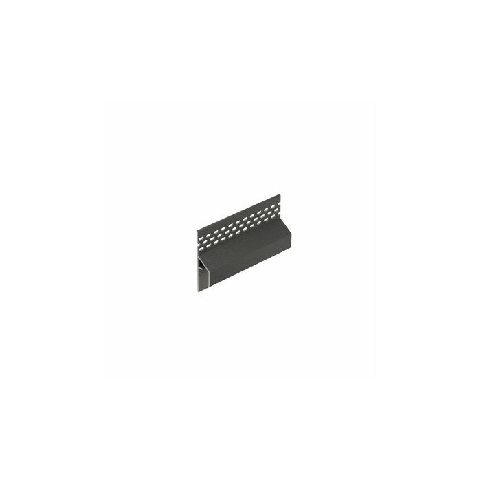 Basaltgrijs keralit trim/kraal ventilatieprofiel (gevel) (2849)