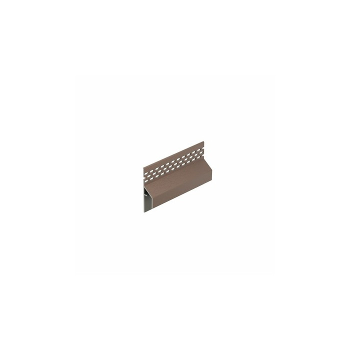 Bruingrijs keralit trim/kraal ventilatieprofiel (gevel) (2849)