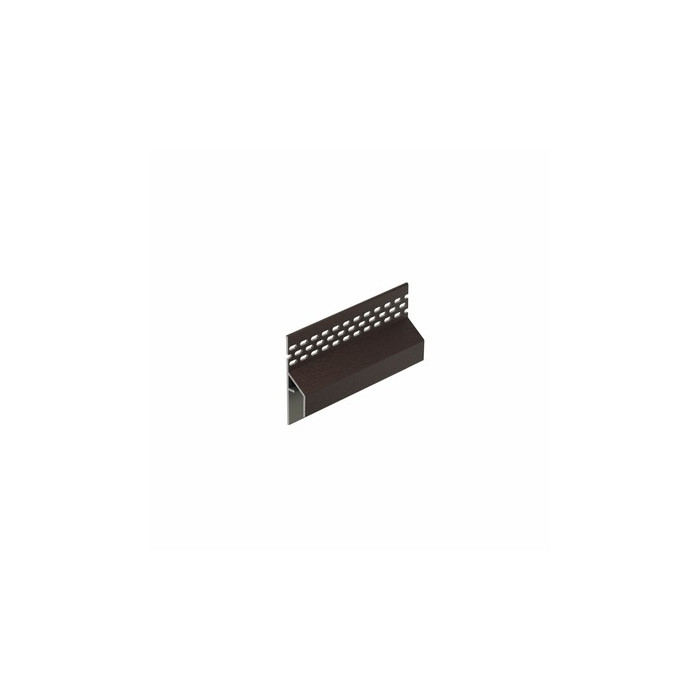 Donkerbruin keralit trim/kraal ventilatieprofiel (gevel) (2849)