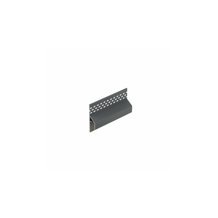 Dustgrey keralit trim/kraal ventilatieprofiel (gevel) (2849)