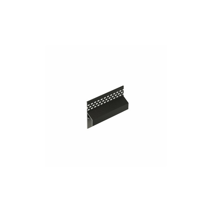 Grafietzwart keralit trim/kraal ventilatieprofiel (gevel) (2849)
