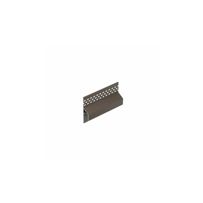 Kwartsgrijs keralit trim/kraal ventilatieprofiel (gevel) (2849)
