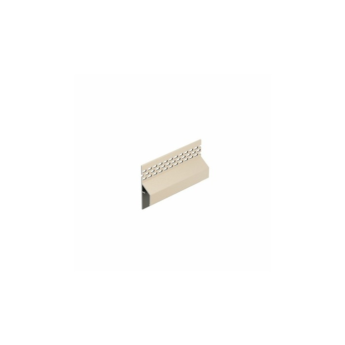 Licht ivoor keralit trim/kraal ventilatieprofiel (gevel) (2849)
