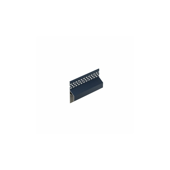 Staalblauw keralit trim/kraal ventilatieprofiel (gevel) (2849)