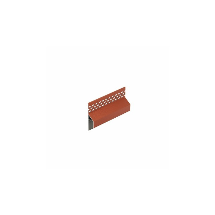 Steenrood keralit trim/kraal ventilatieprofiel (gevel) (2849)