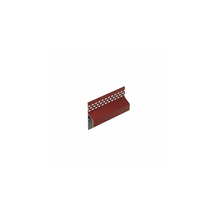 Wijnrood keralit trim/kraal ventilatieprofiel (gevel) (2849)