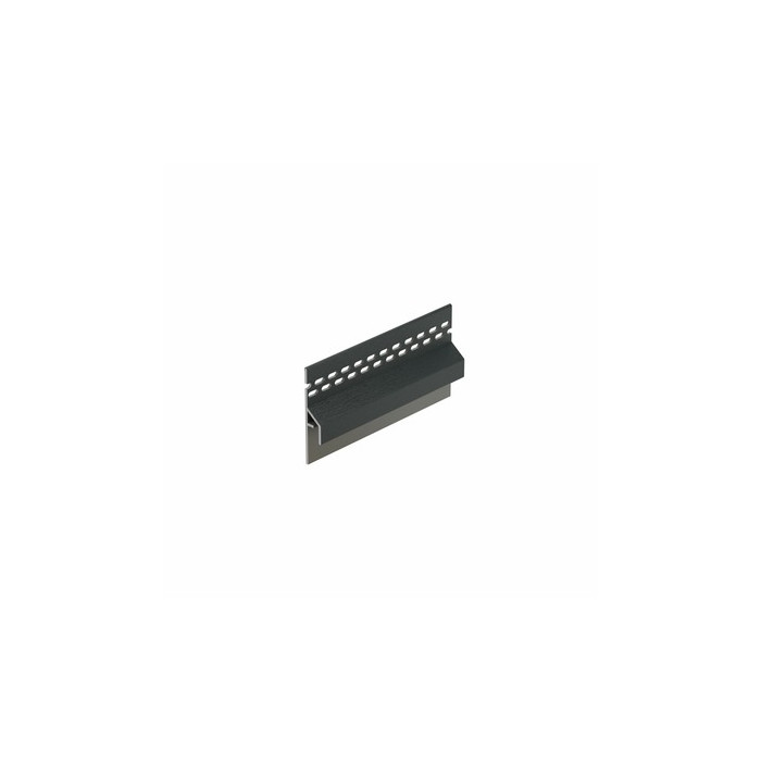 Antraciet keralit trim/kraal ventilatieprofiel (dakrand) (2833)
