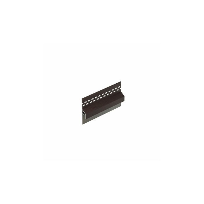 Donkerbruin keralit trim/kraal ventilatieprofiel (dakrand) (2833)