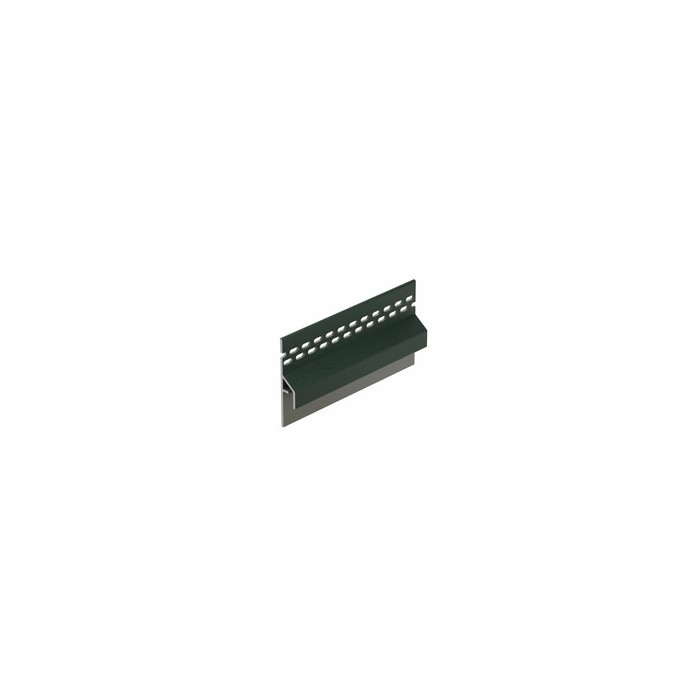 Donkergroen keralit trim/kraal ventilatieprofiel (dakrand) (2833)