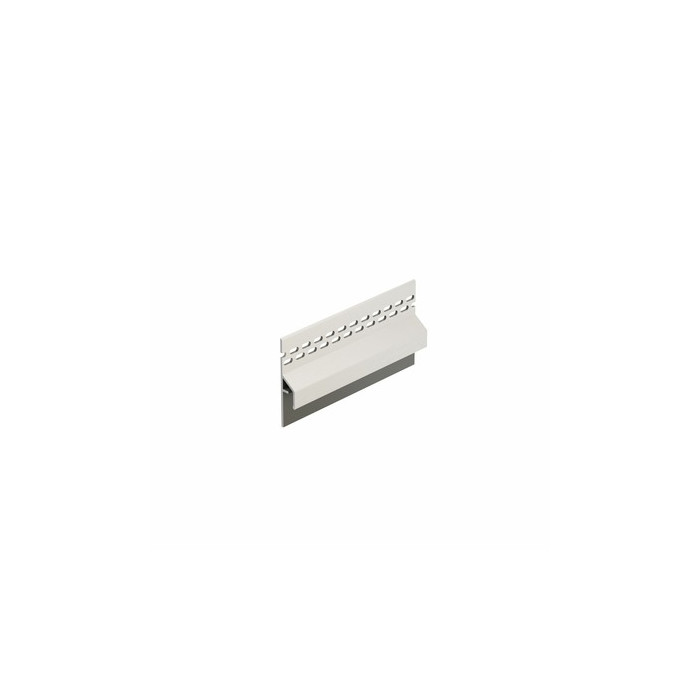 Wit keralit trim/kraal ventilatieprofiel (dakrand) (2833)
