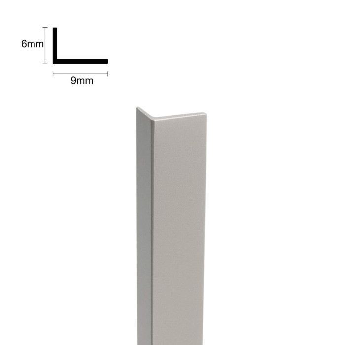 (kleurmonster) Hoekstrip Silver voor SPC wandpanelen