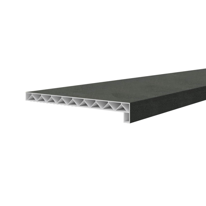 Novaboard stonelook vensterbank 300 mm Leisteen donkergrijs