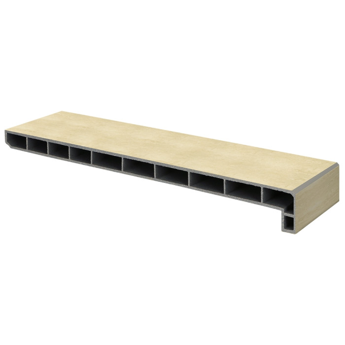 Lignodur stonelook vensterbank 250mm Travertin