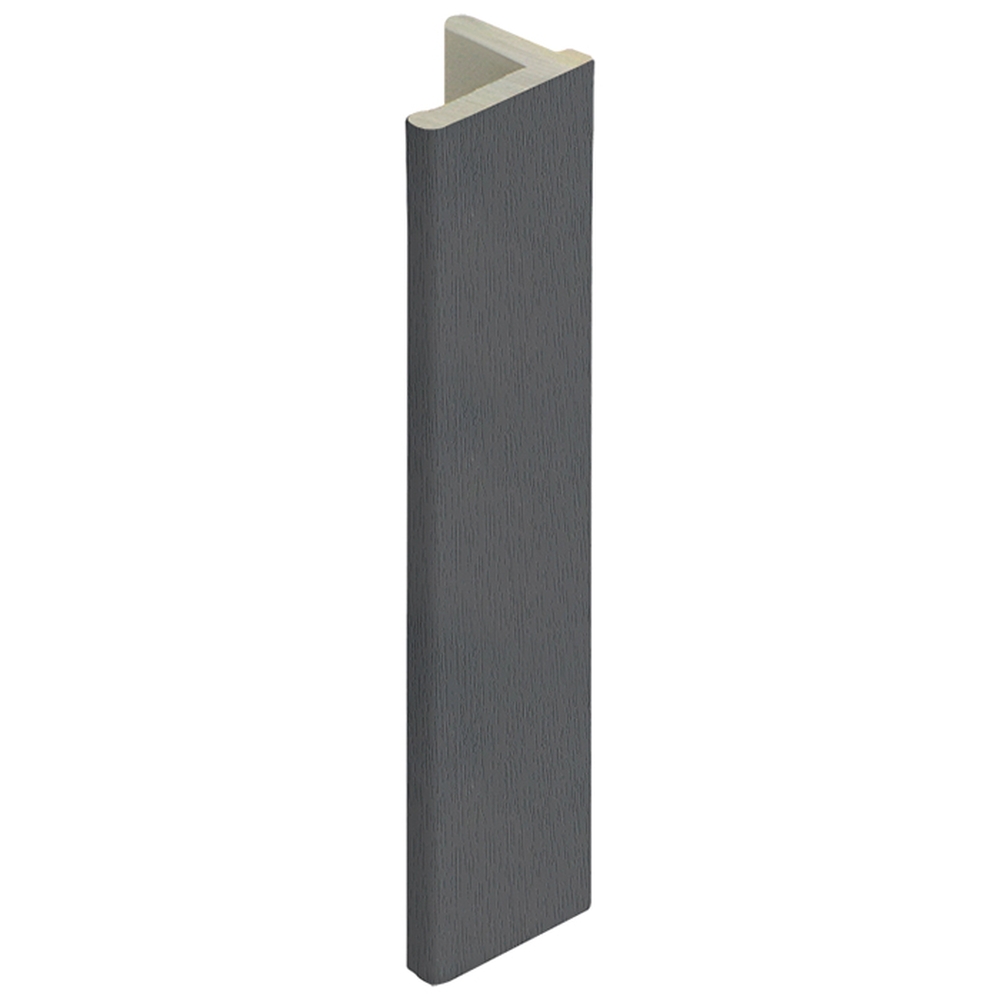 Eindprofiel 10 mm Antraciet RAL 7016 - Keralit (2836)
