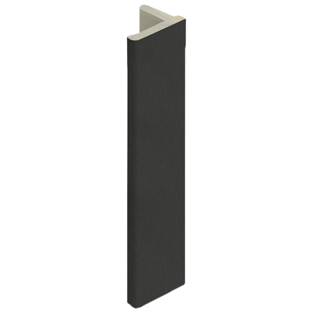 Eindprofiel 10 mm Grafietzwart - Keralit (2836)