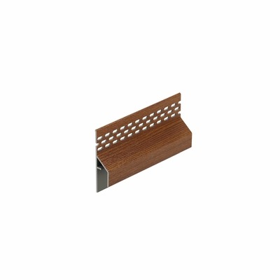 Trim/kraal Ventilatieprofiel Bruin redceder (gevel) - Keralit (2849)