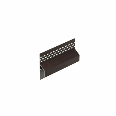 Trim/kraal Ventilatieprofiel Donkerbruin (gevel) - Keralit (2849)