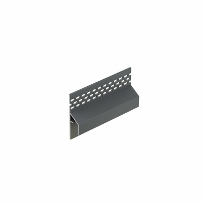 Trim/kraal Ventilatieprofiel Dustgrey RAL 7016 (gevel) - Keralit (2849)