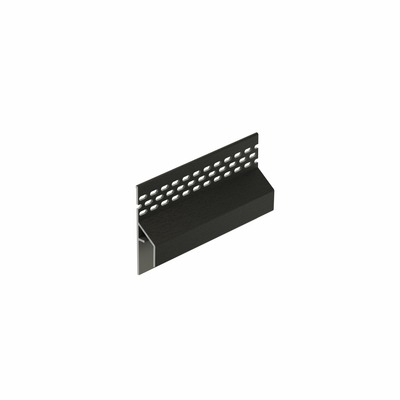 Trim/kraal Ventilatieprofiel Grafietzwart (gevel) - Keralit (2849)