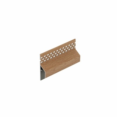 Trim/kraal Ventilatieprofiel Licht eiken (gevel) - Keralit (2849)