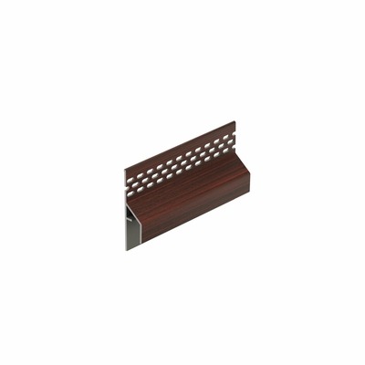Trim/kraal Ventilatieprofiel Mahonie (gevel) - Keralit (2849)