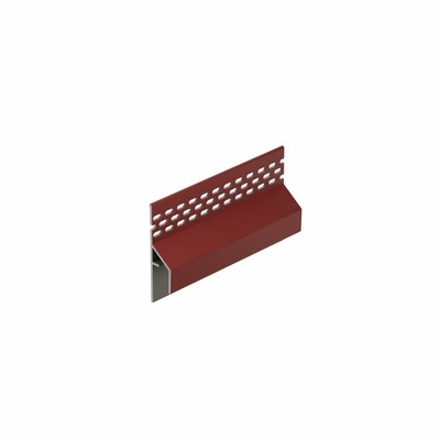 Trim/kraal Ventilatieprofiel Wijnrood RAL 3005 (gevel) - Keralit (2849)