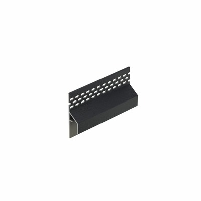 Trim/kraal Ventilatieprofiel Zwartgrijs RAL 7021 (gevel) - Keralit (2849)