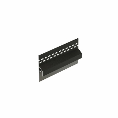 Trim/kraal Ventilatieprofiel Grafietzwart (dakrand) - Keralit (2833)