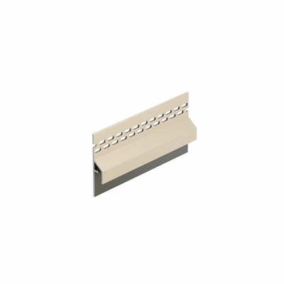 Trim/kraal Ventilatieprofiel Licht ivoor RAL 1015 (dakrand) - Keralit (2833)