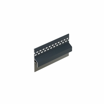 Trim/kraal Ventilatieprofiel Monumentenblauw RAL 5004 (dakrand) - Keralit (2833)