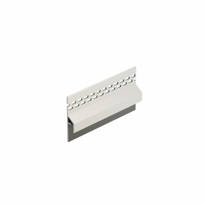 Trim/kraal Ventilatieprofiel Wit RAL 9016 (dakrand) - Keralit (2833)