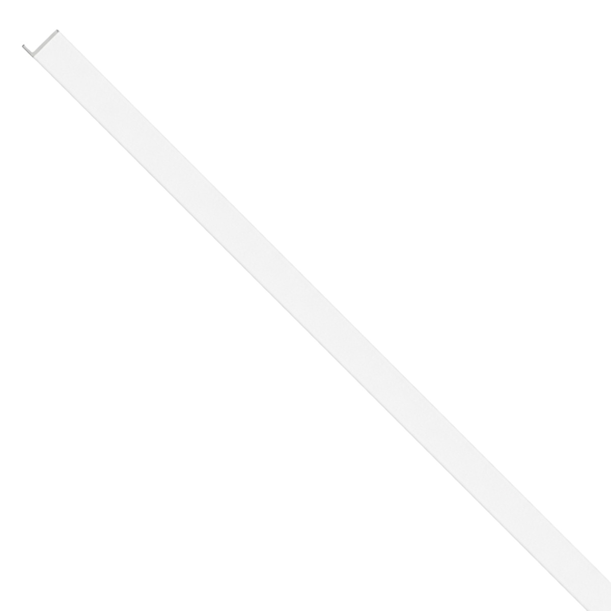 U-profiel Lattenwand XS Oval/Wave Wit 2,65 m