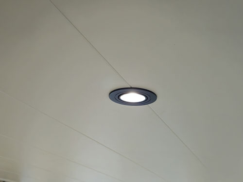 Kunststof plafond badkamer Mat wit