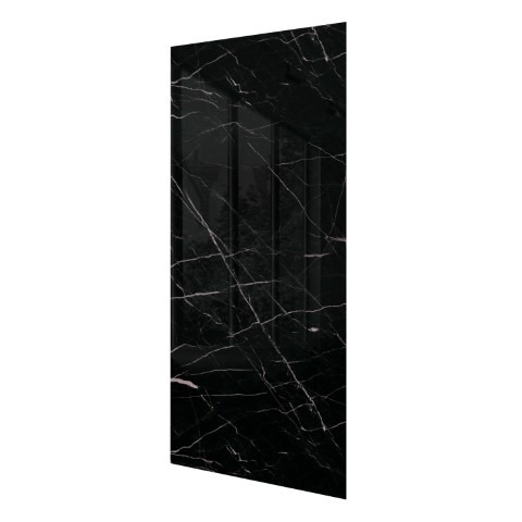 SPC wandpaneel Calacatta Black 265 x 120 cm - zwarte marmerlook