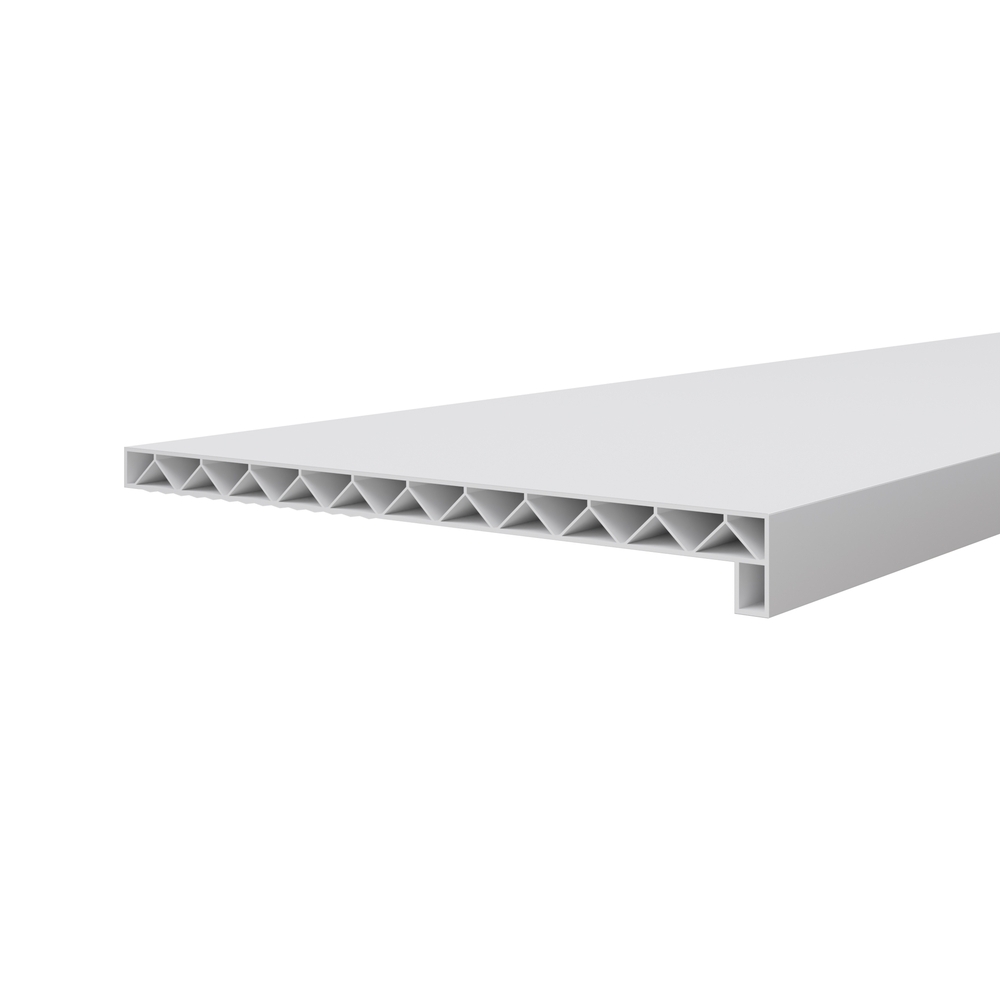 Novaboard stonelook vensterbank 300 mm Wit