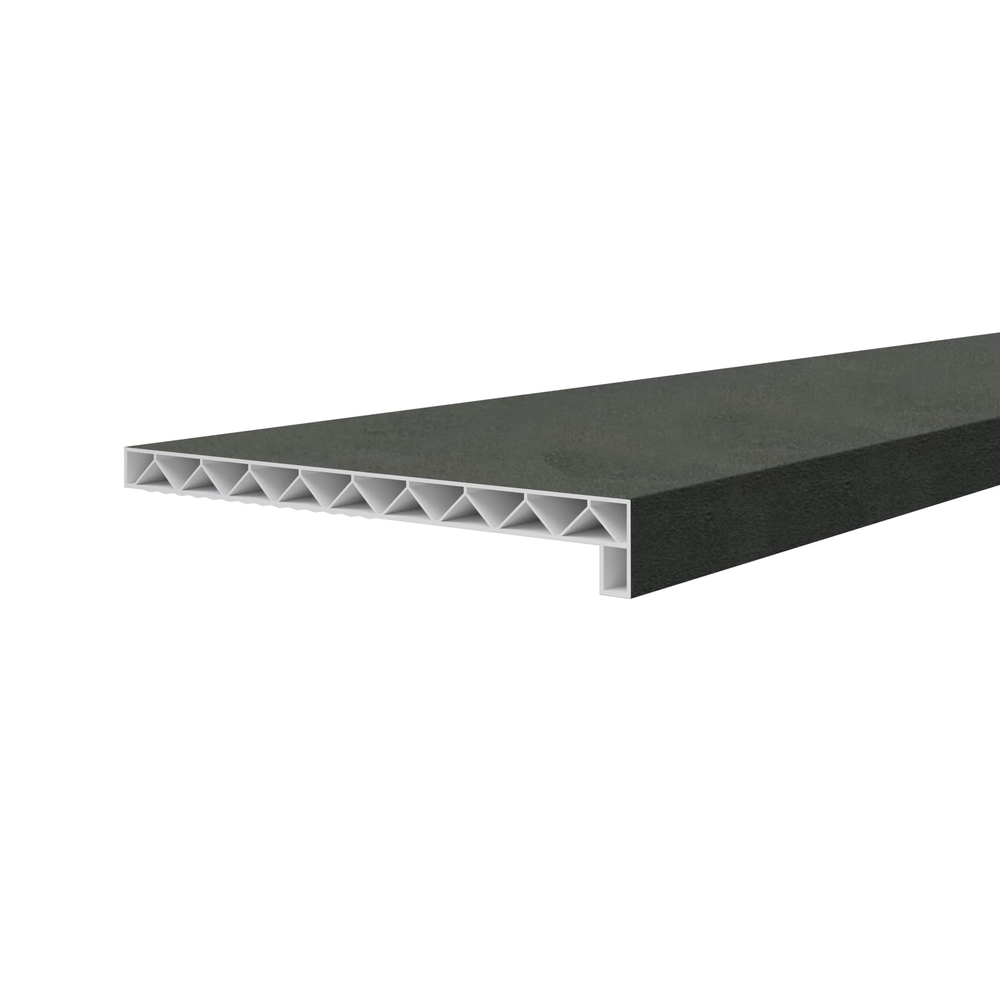 Novaboard stonelook vensterbank 250 mm Leisteen donkergrijs