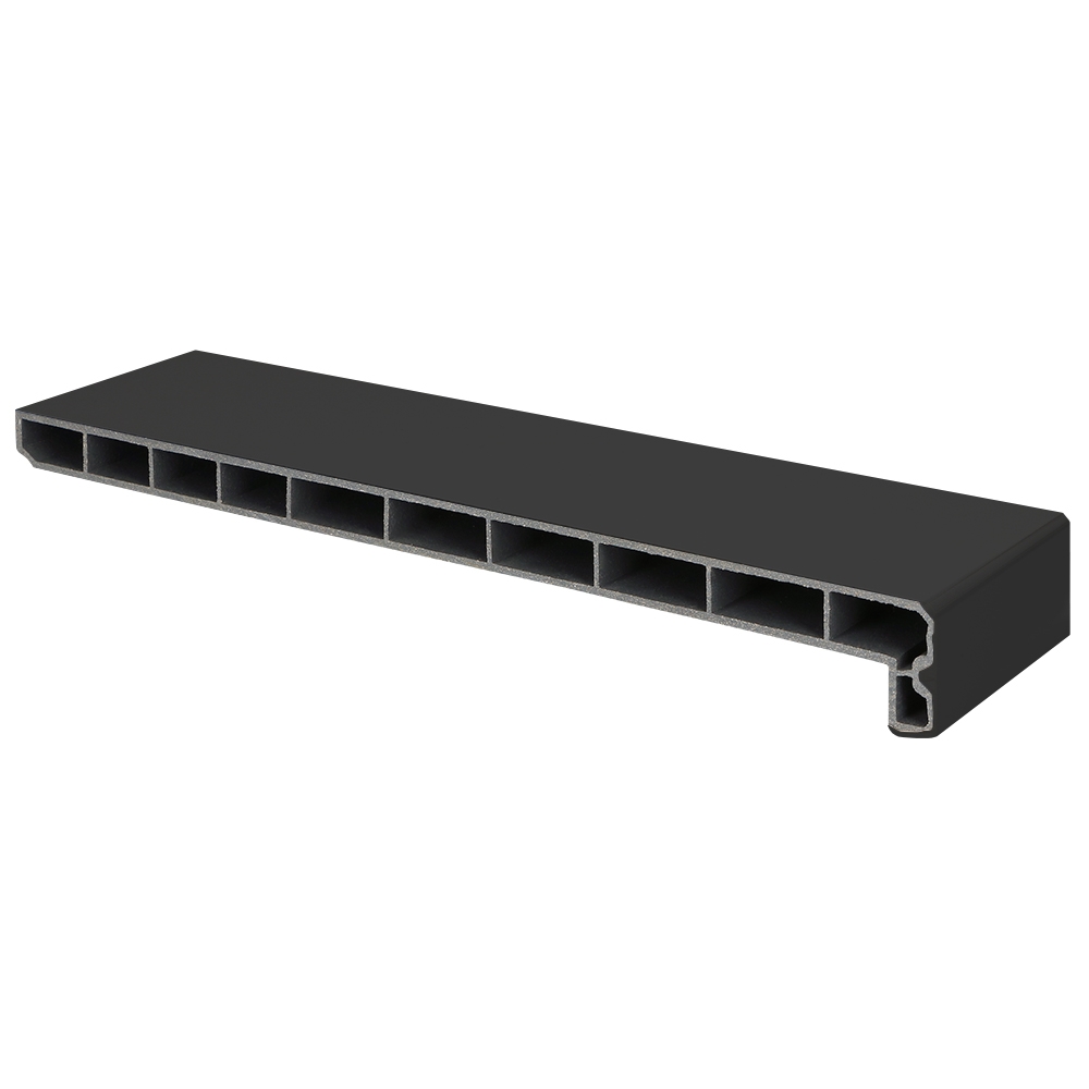 Lignodur stonelook vensterbank 250 mm Matzwart