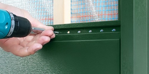 Keralit Torx rvs schroef sponningdeel montage Keralit Torx rvs schroef sponningdeel montage