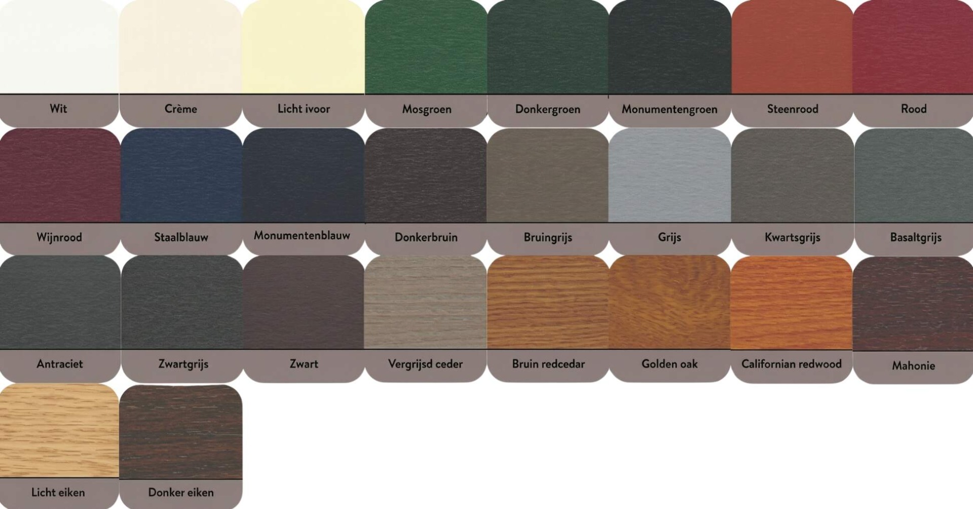 keralit classic kleuren voor gevelbekleding