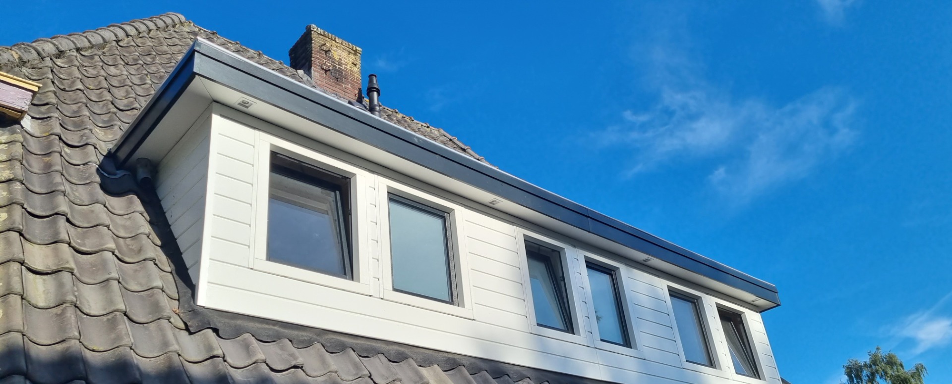 Keralit sponningdeel 143 wit dakkapel