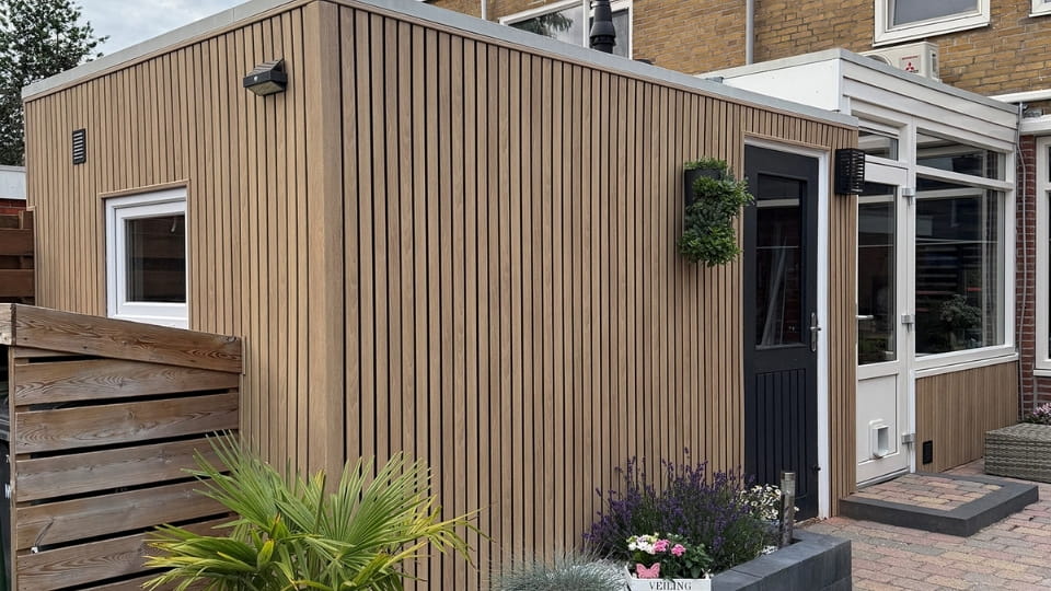 Fronto Oak V-black op aanbouw met entree